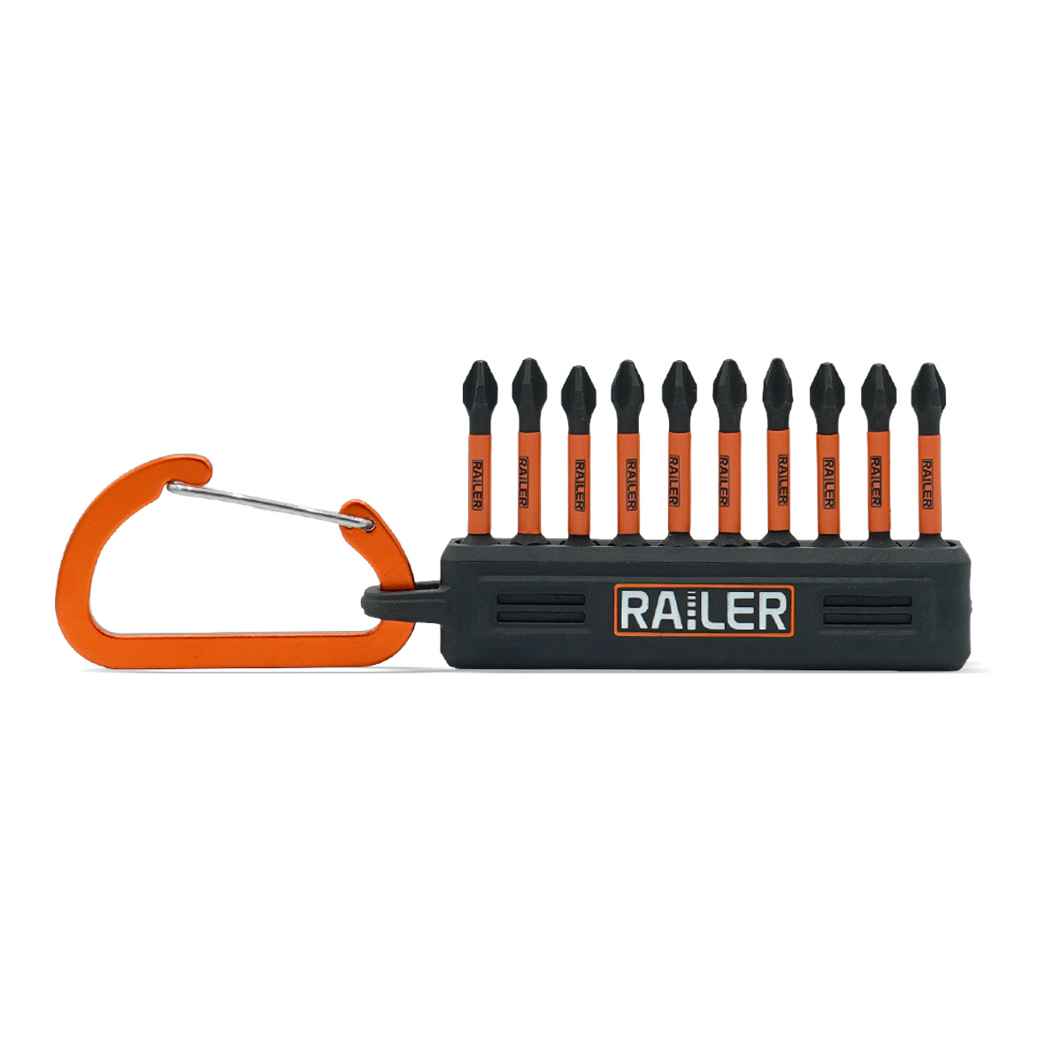 2" Phillips #2 10pc Bitrail